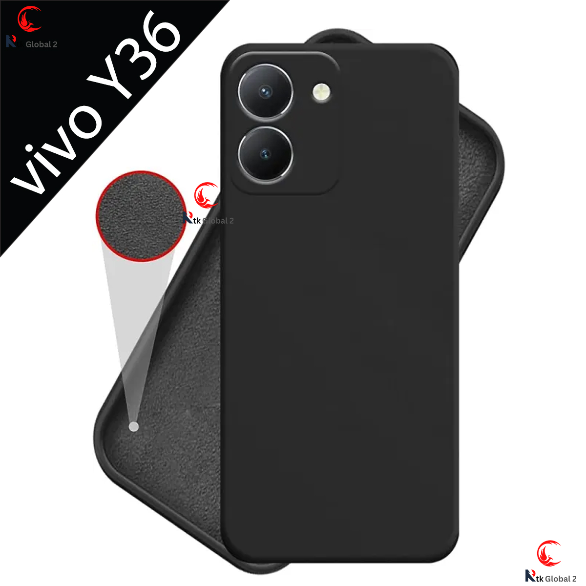 Silicone Case Back Cover Vivo Y78 5G // Vivo Y36 4g // Back Soft Silicone Case Back Cover