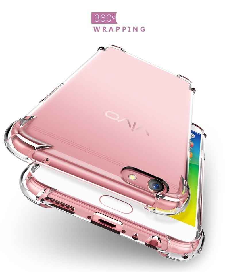 For Vivo Y79 / V7 Plus / Y75S / Y73 Shock-Resistant Flexible TPU Camera Protection Rubber Soft Silicone Anti Dropping Phone Cover