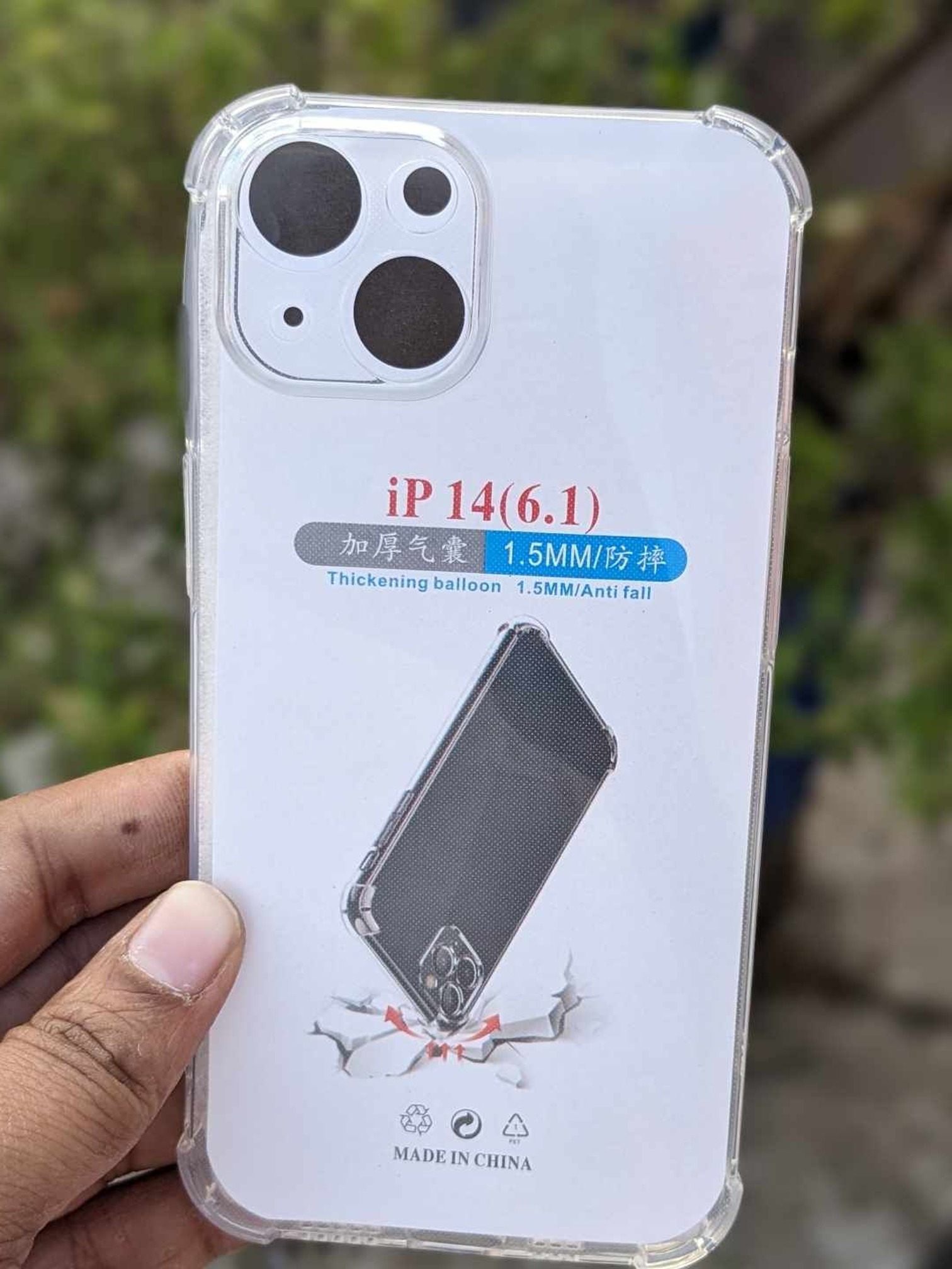 For Apple iPhone 14 Shockproof transparent liquid crystal long time use soft premium protective back cover