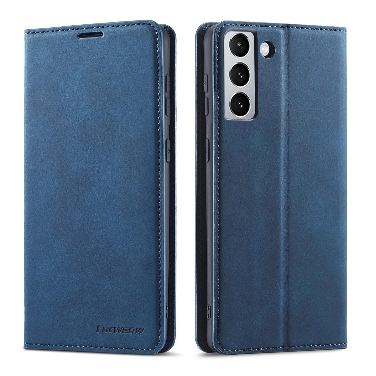 （COD)For Samsung Galaxy S22 5G Forwenw Dream Series Oil Edge Strong Magnetism Leather Phone Case