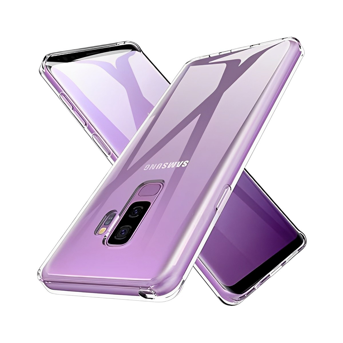 Transparent Back Cover for Samsung Galaxy S9 Plus - Clear Protective Case