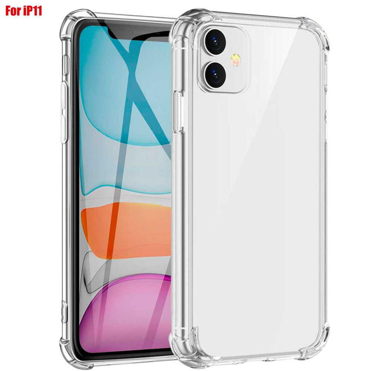 Iphone 11 Ultra Slim Transparent Anti Shock Side Bumper Corner 4D Crystal Clear