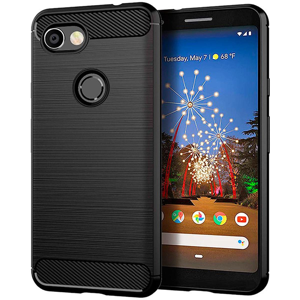 Google Pixel 3 Carbon Fiber Soft Mobile Back Cover