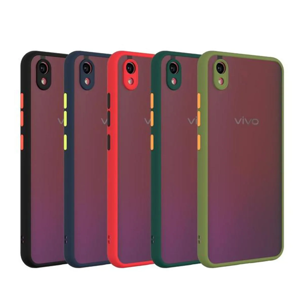 Luxury Matte Shockproof Protective Case for Vivo Y1s/Y90/Y91c/Y91i