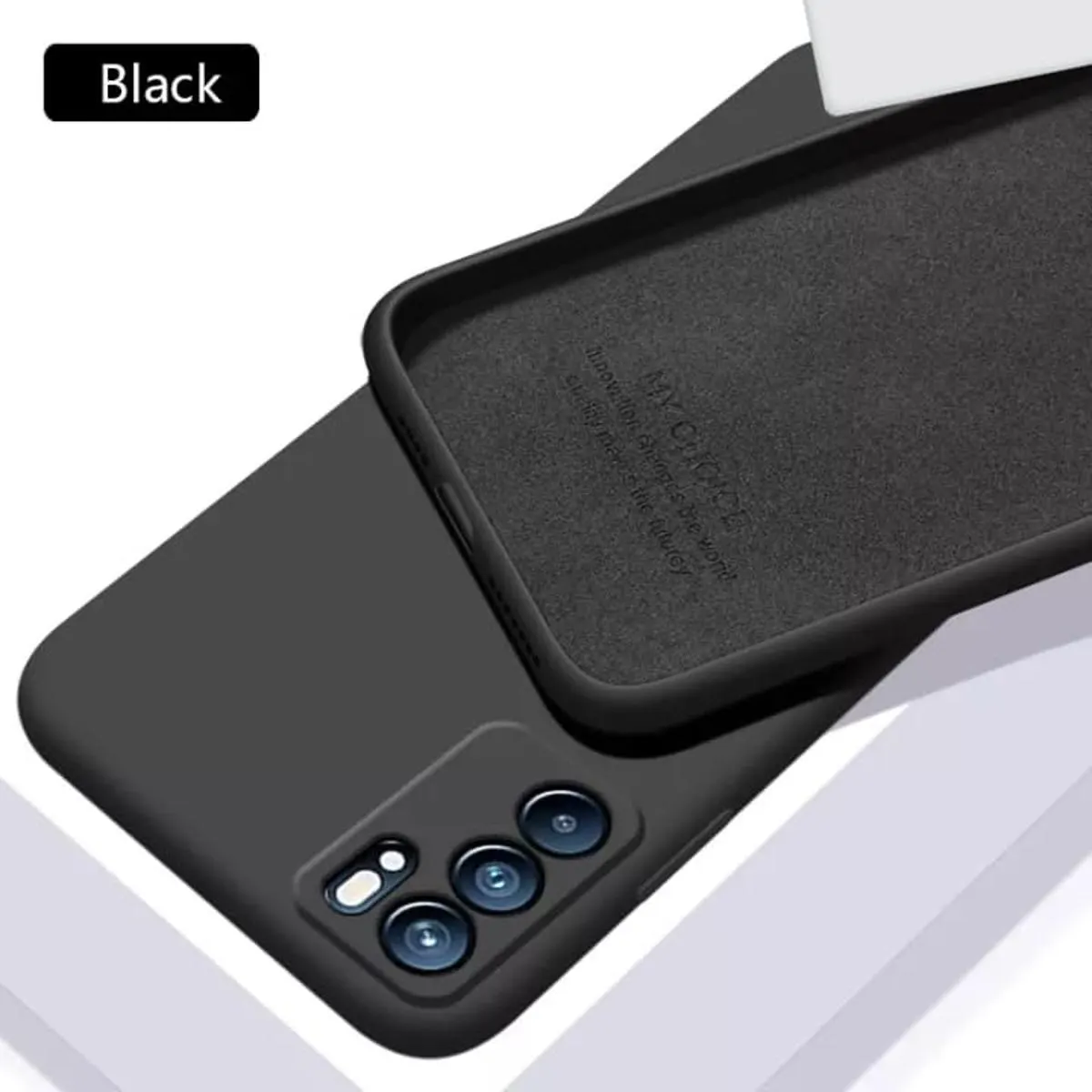 Oppo Reno6 Pro 5G Liquid Silicone Soft Gel Rubber Shockproof Cover For Oppo