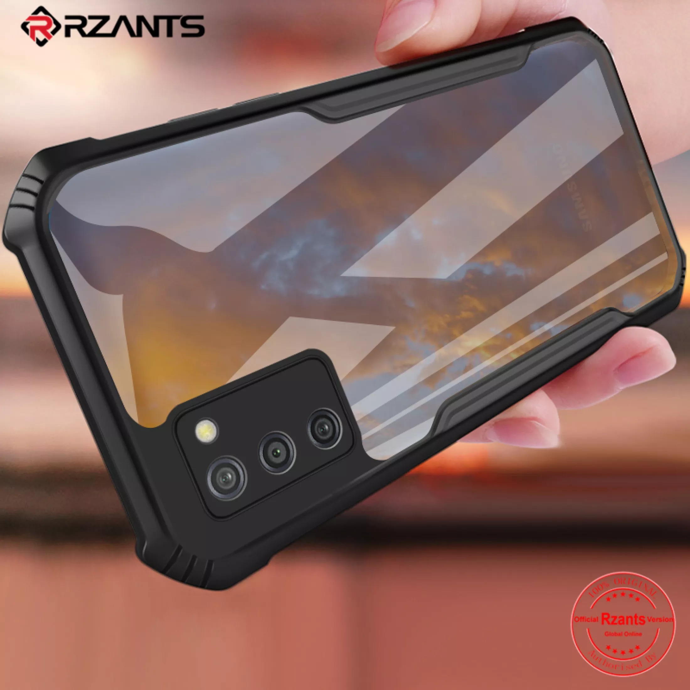 Samsung Galaxy A03S / M02S- Hard Case Back Cover Transparent Silica Gel Matte
