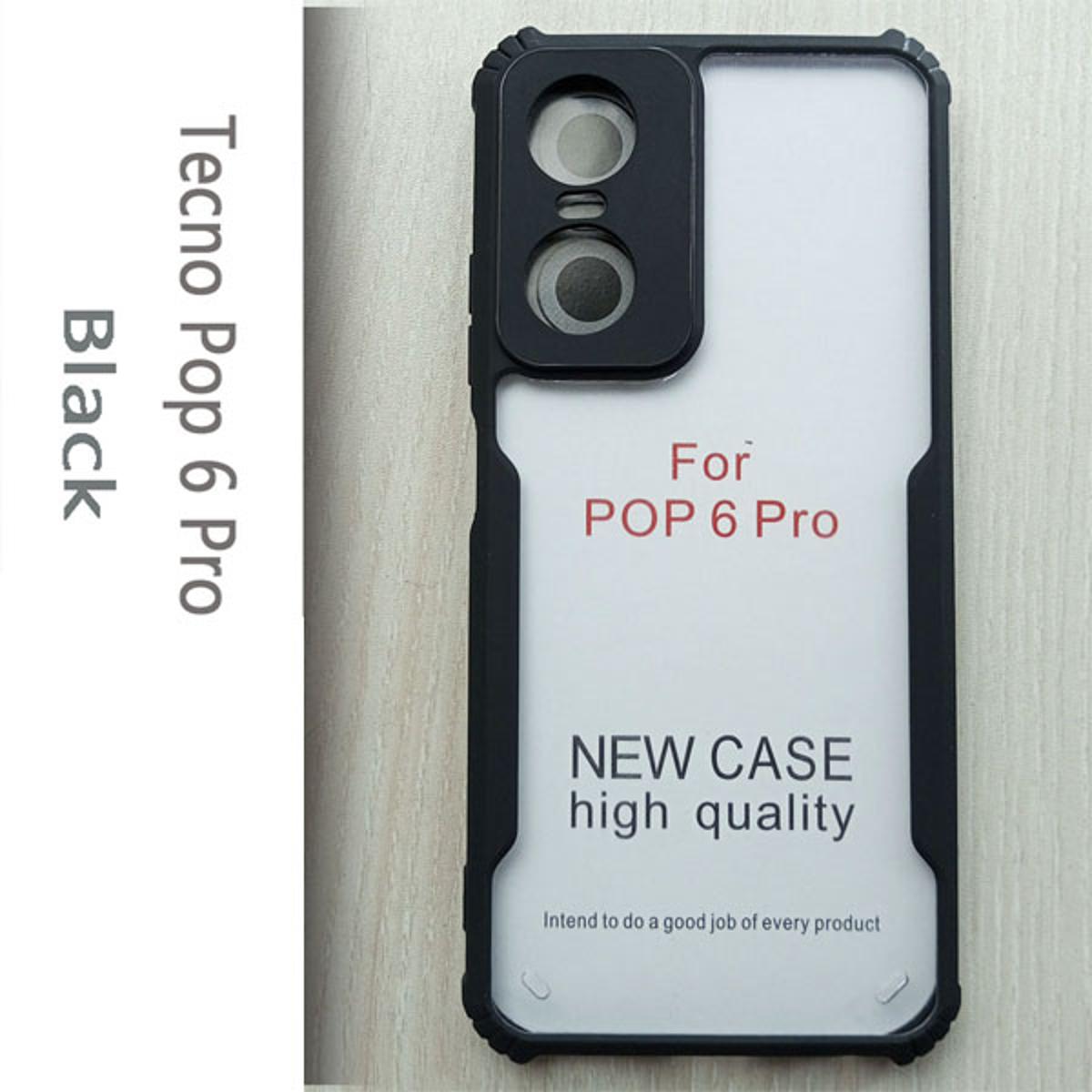 Tecno Pop 6 Pro এর জন্য স্বচ্ছ ব্যাক কভার (Back Case Cover For Smartphone