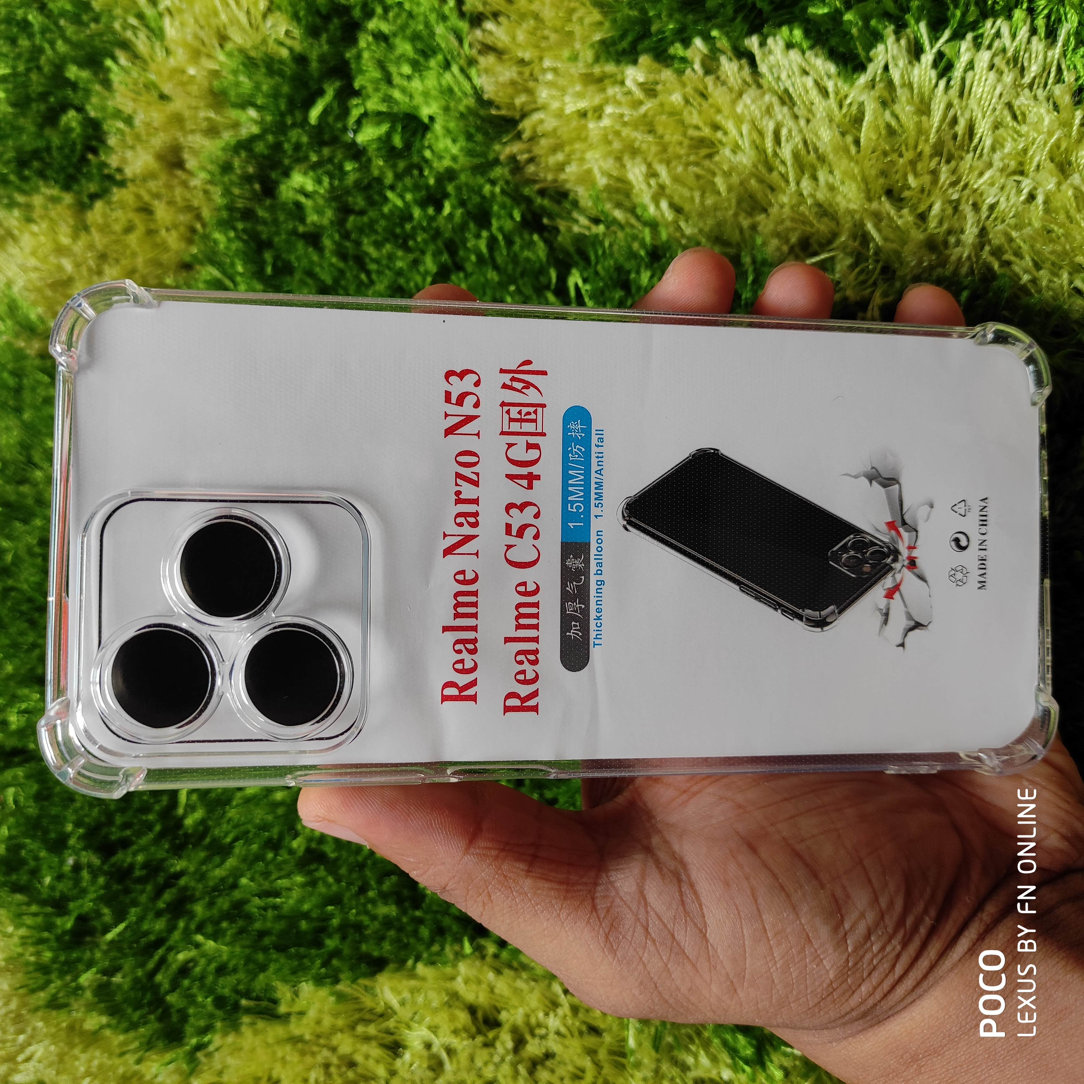 Realme Narzo N53 , Realme C53 4g, C51, Note 50 4g Clear Cover Soft Thin