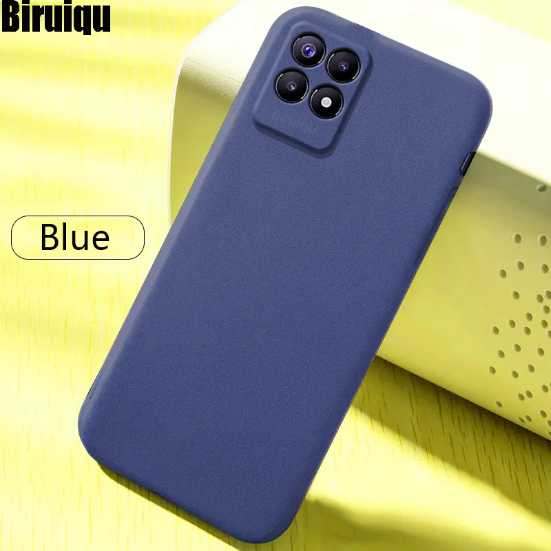 Realme Narzo 50 Soft Liquid Silicone Slim Skin Coque Protective Back Cover Case