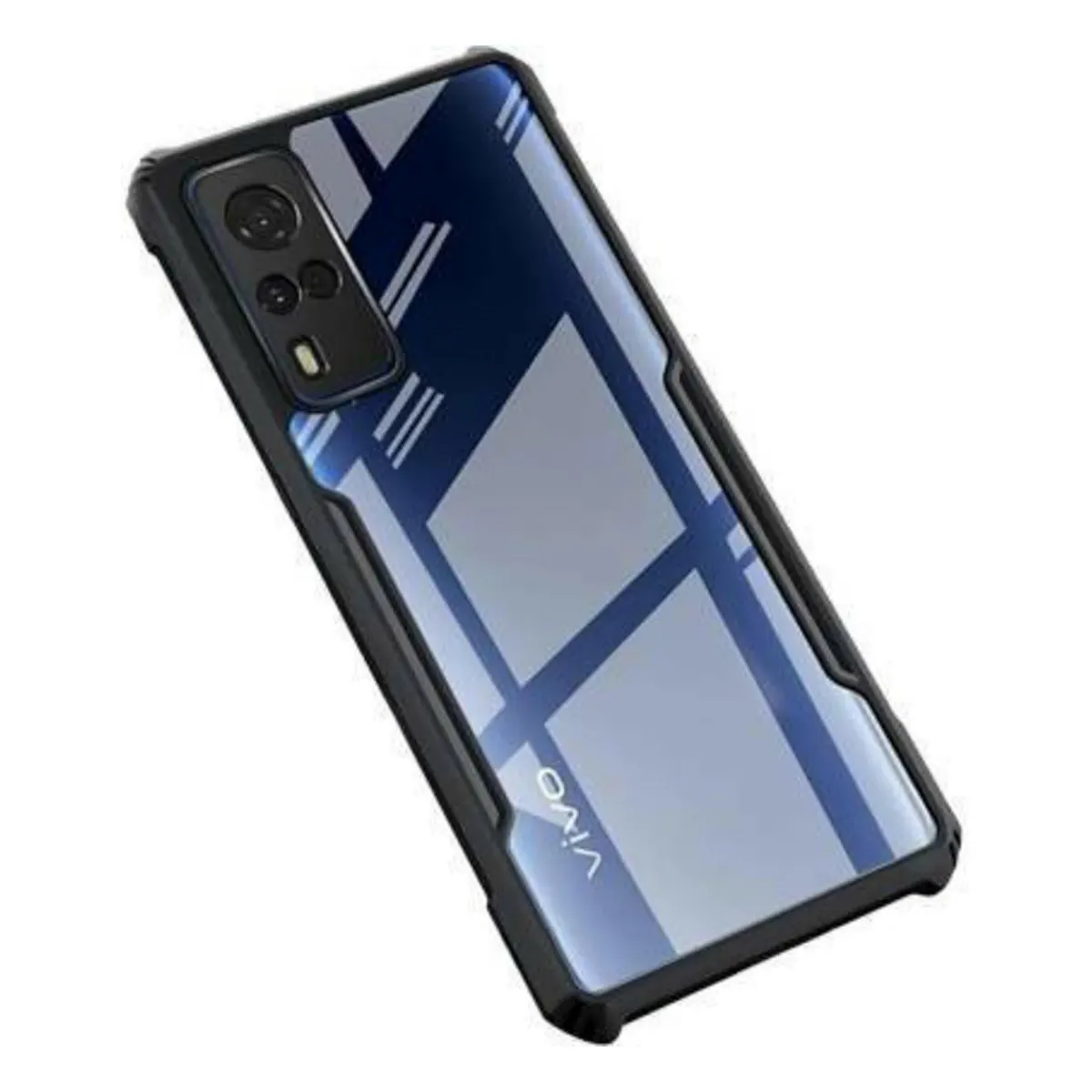 Huawei Y9s Shockproof TPU Bumper Clear Acrylic Mobile Phone Case Back Cover