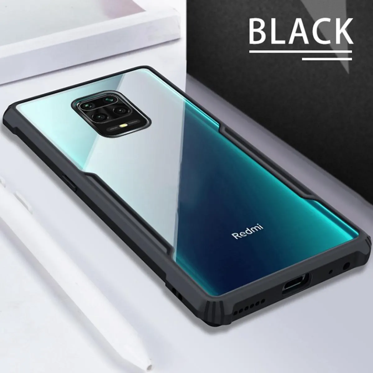 RM For Samsung M21 Mobile Back Cover Full Protection Tempered Glass Cover