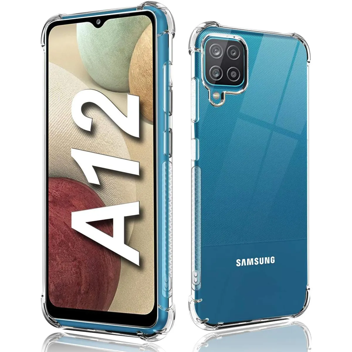 Samsung Galaxy F62/M62 Tempered Glass Thin Shockproof Cover Case - Phone