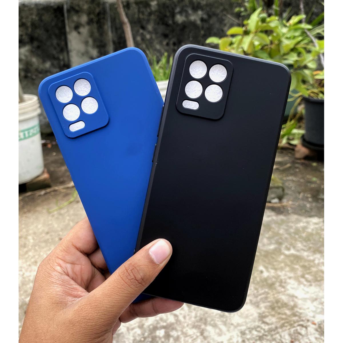 Realme 8 / Realme 8 Pro 4g Matt Black Selicon Back Cover