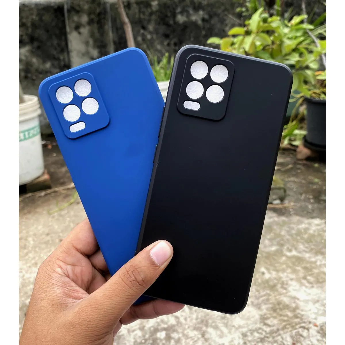 Realme 8 / Realme 8 Pro 4g Matt Black Selicon Back Cover