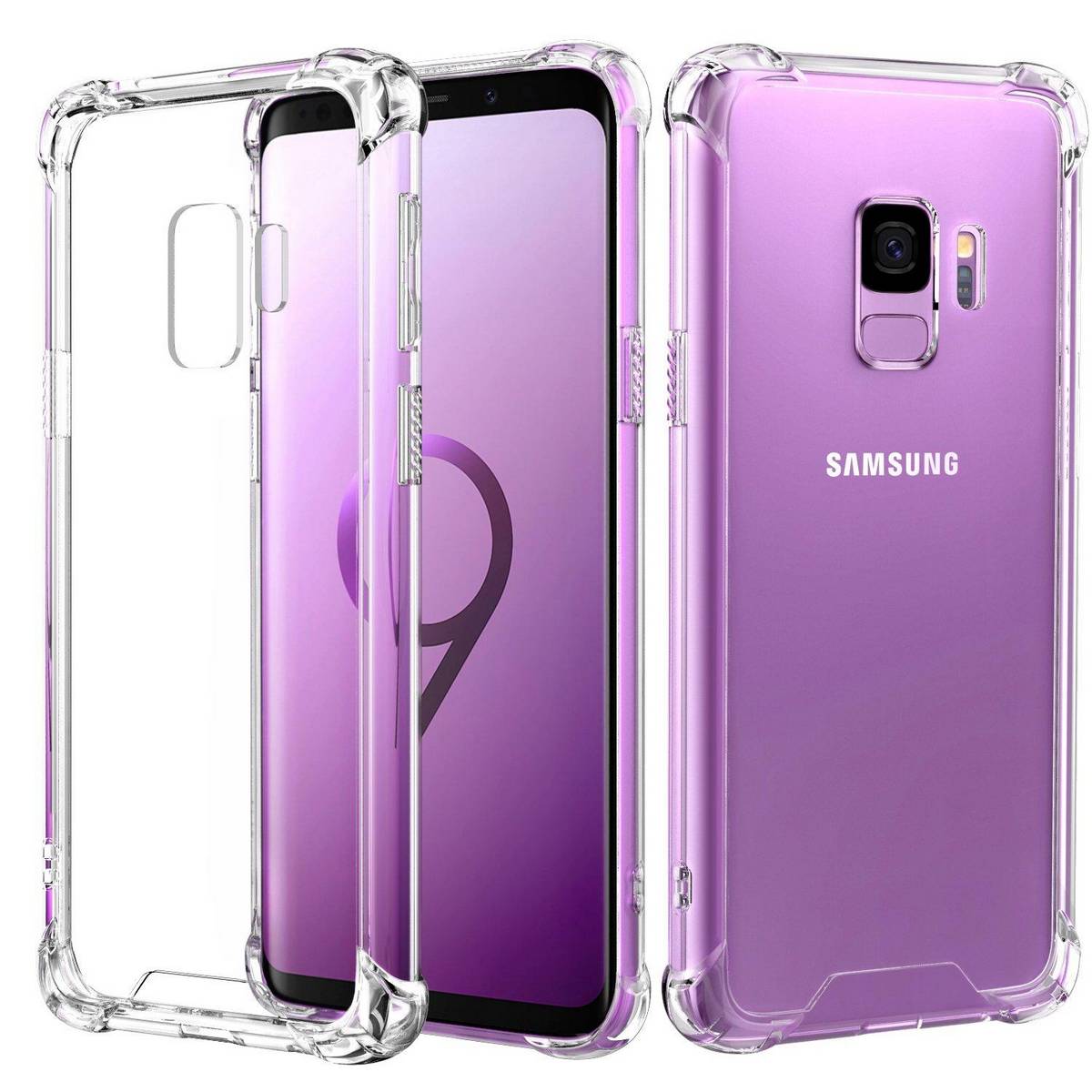 Samsung Galaxy A01 M01 Ultra Slim Transparent Anti Shock Side Bumper Corner 4D
