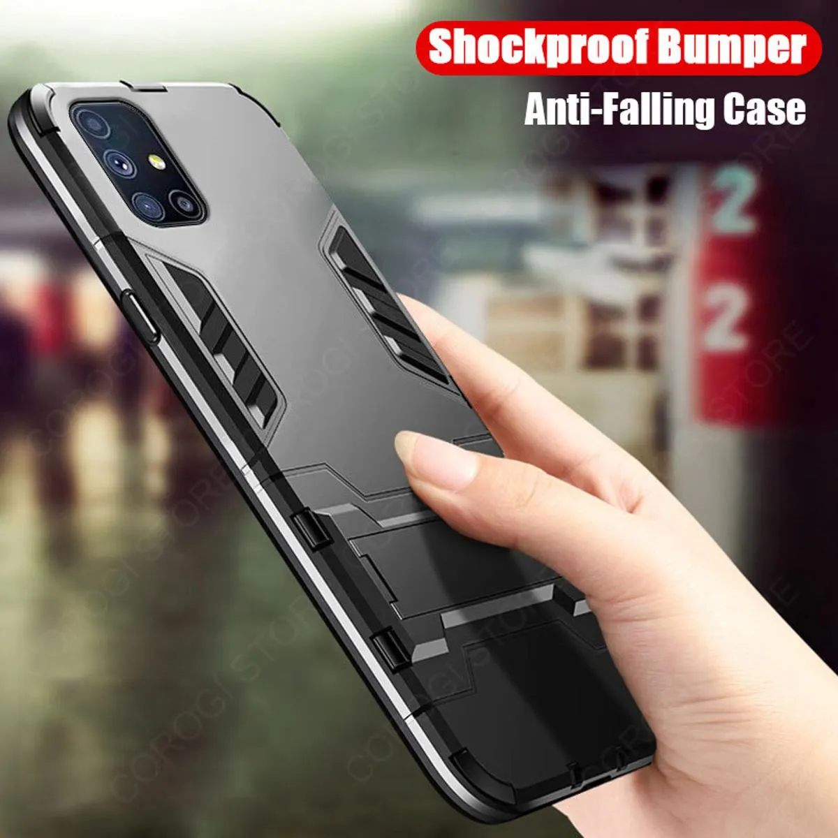 Motorola Edge 2022 Case Thick Armor Protection TPU PC Hard Ring Car Ring Case & Cover Price in Bangladesh - Mobile.com.bd