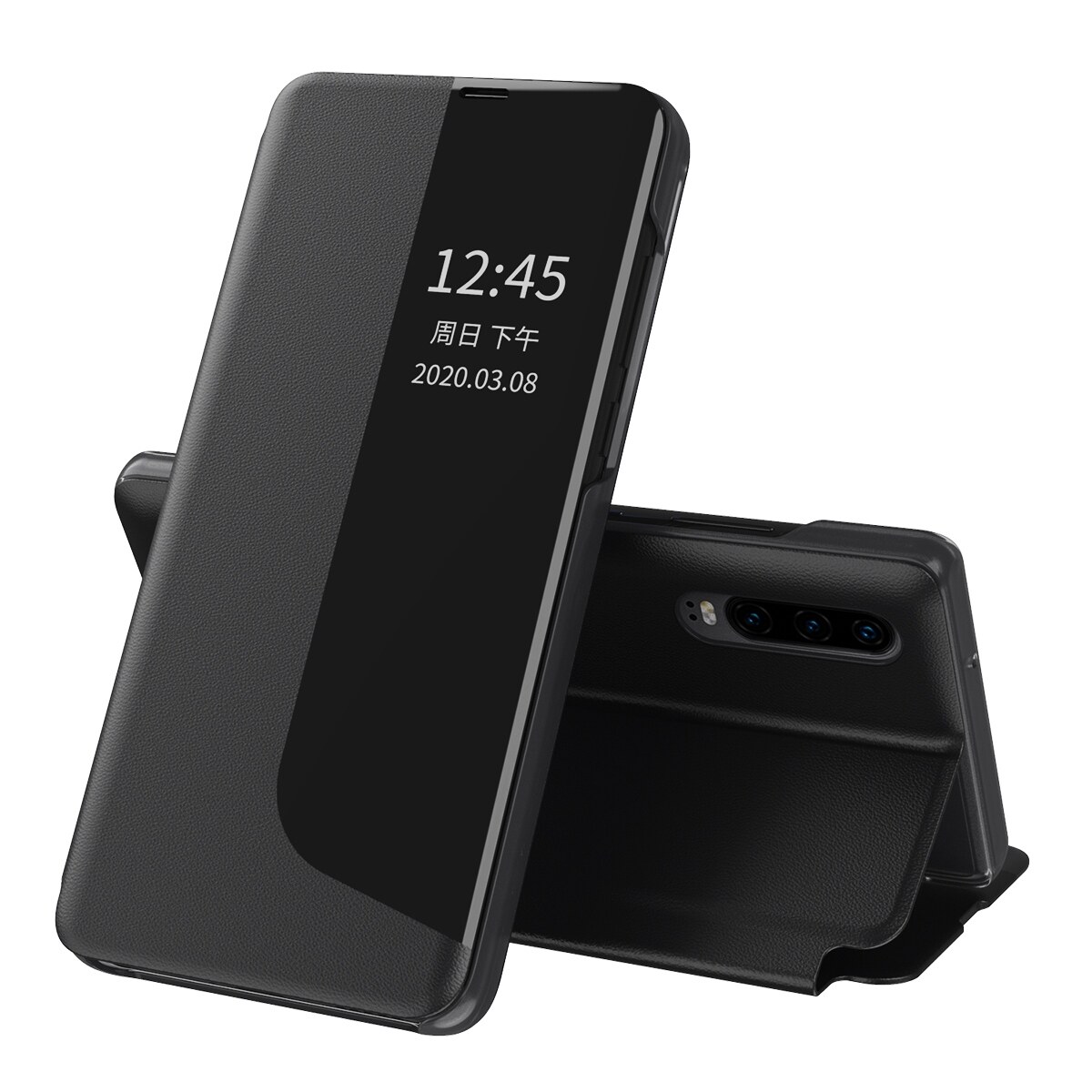 Realme C25S Phone Case Luxury R Wallet Case With Credit Card Slots Stand