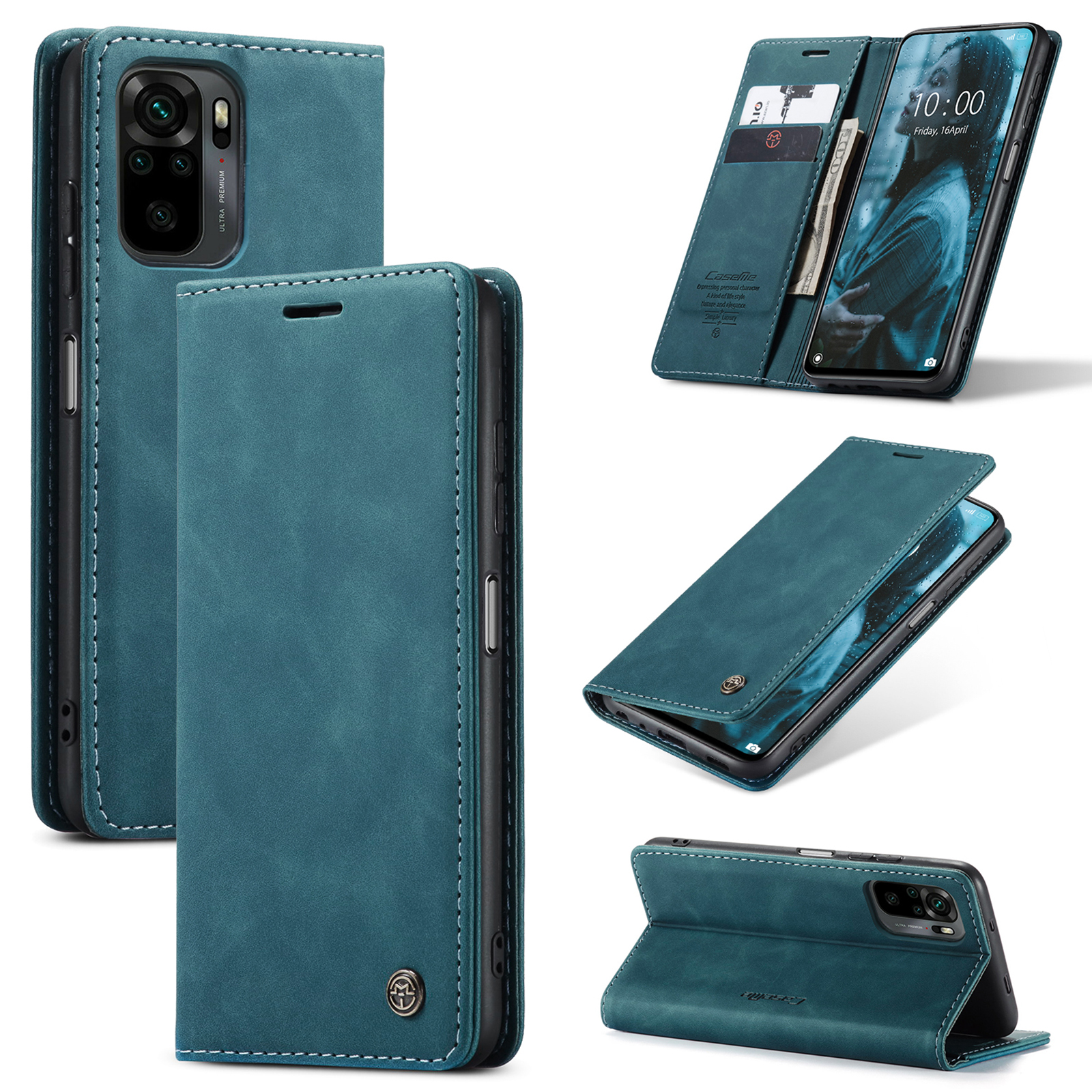 R Magnetic Flip Leather Case for 7 Plus Iphone Case Wallet Card Cover