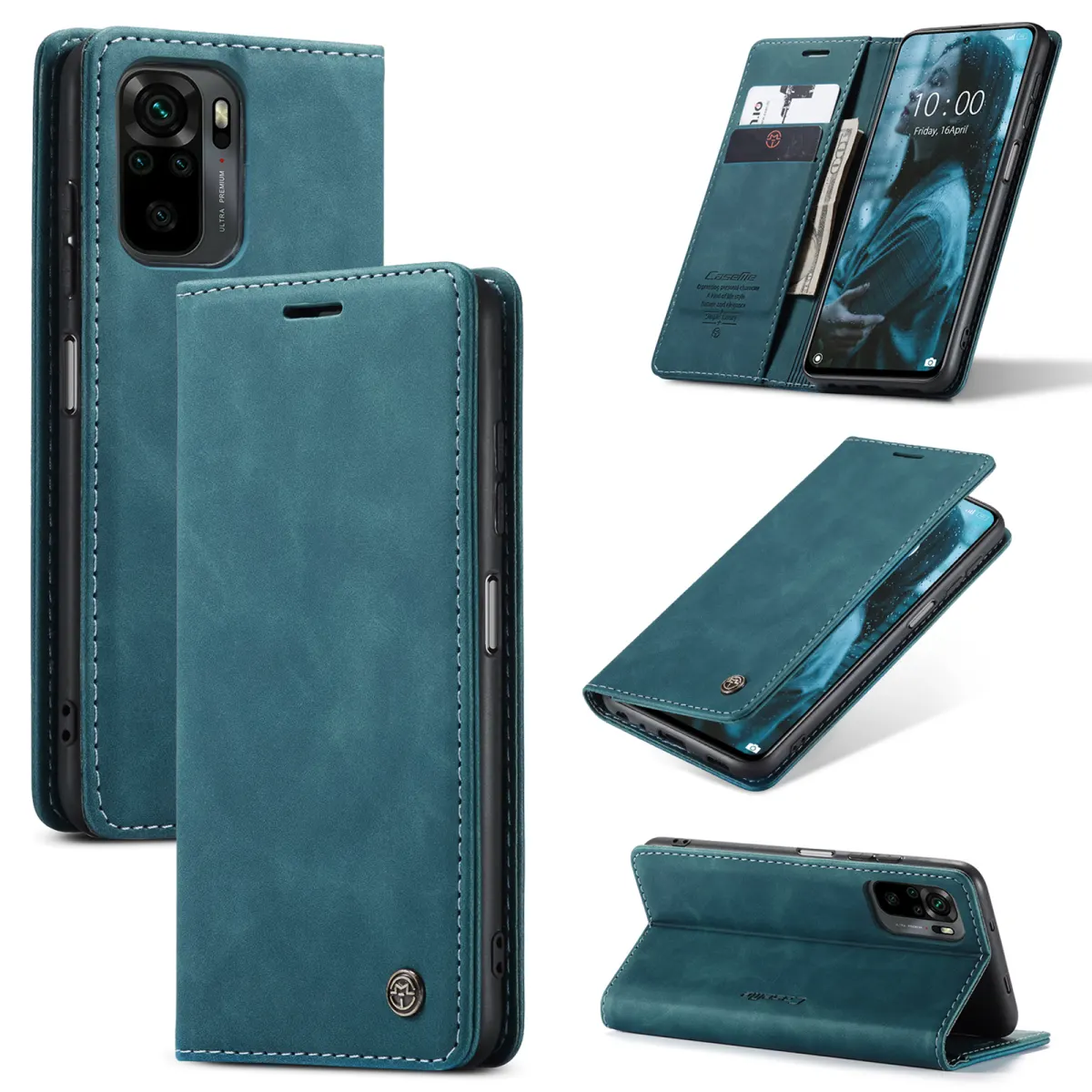 R Magnetic Flip Leather Case for 7 Plus Iphone Case Wallet Card Cover
