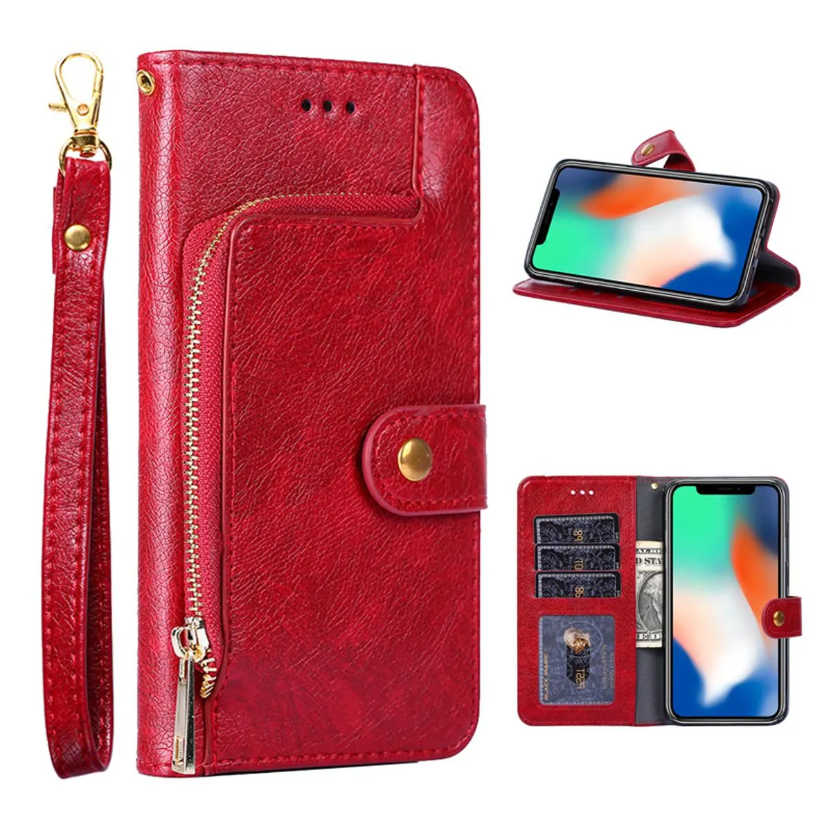 Samsung R Magnetic Flip Leather Case for Samsung Galaxy S21 5G Phone Case Wallet Card Case & Cover Price in Bangladesh - Mobile.com.bd