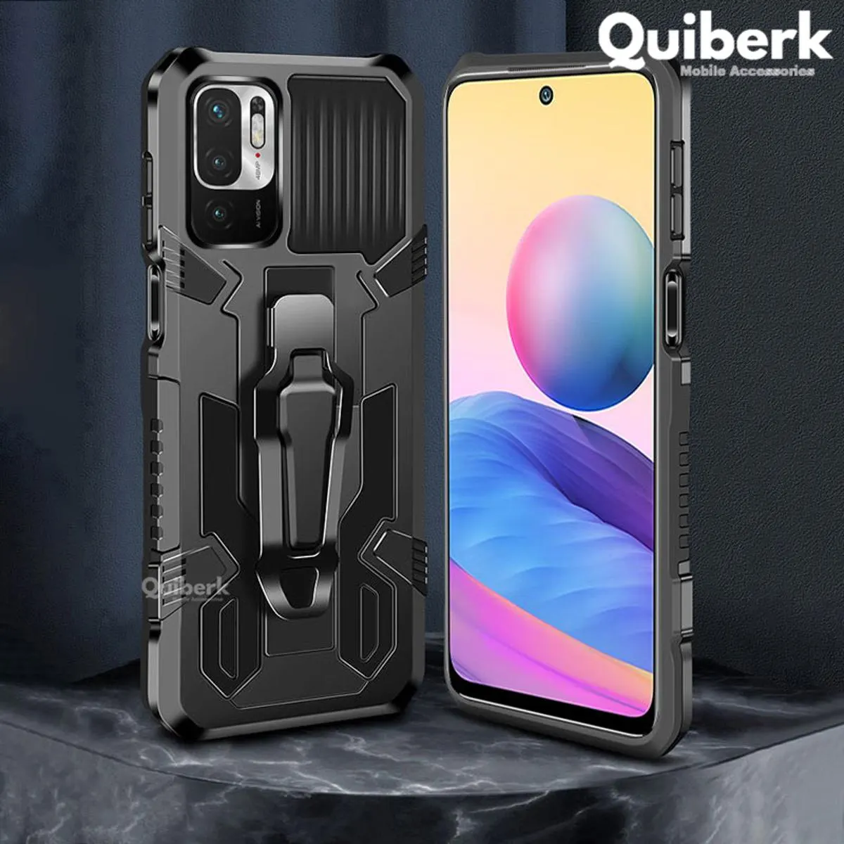 Vantime for Vivo 0 / Y50 Hard Shockproof Stand Holder Cover