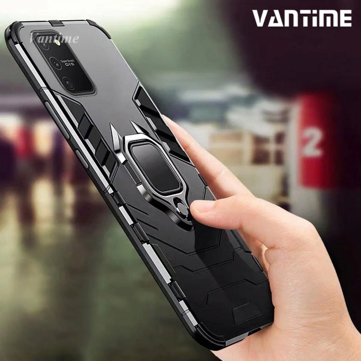 Vantime's Hard Shell Hybrid Bracket Cover Designed for Samsung A51 4G