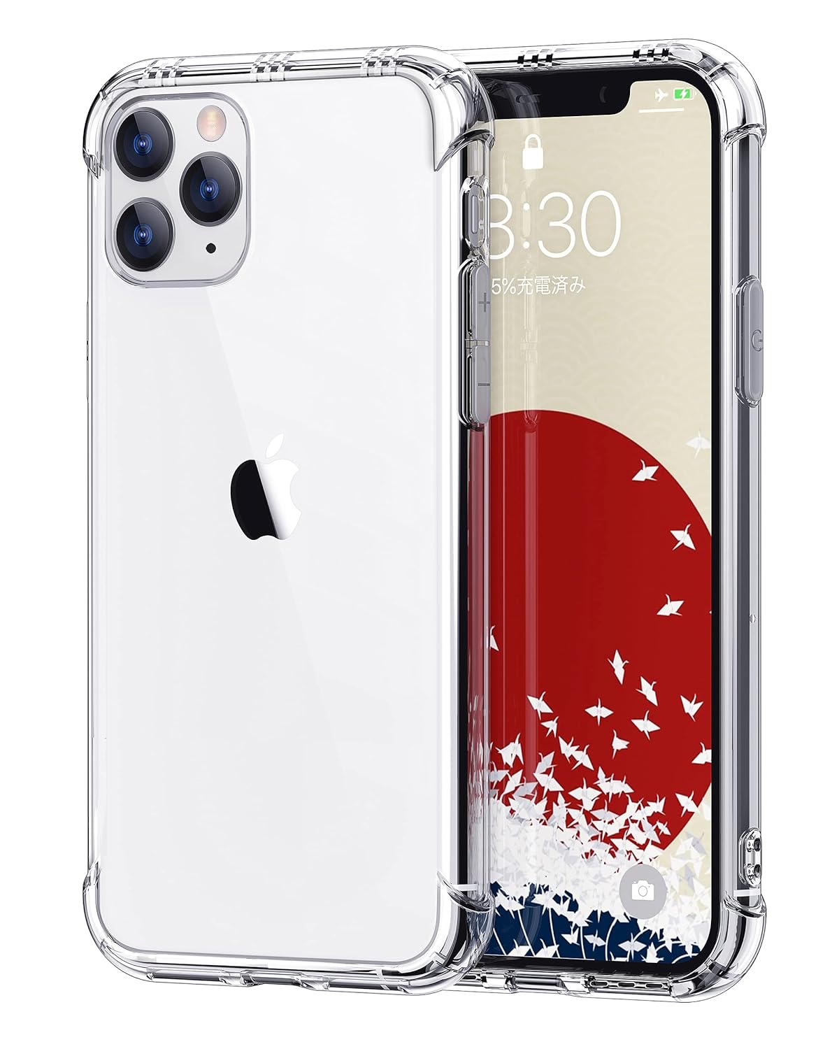 IPhone 8 Plus Transparent 6D Crystal Silicone Bumper Case antiShock Corner