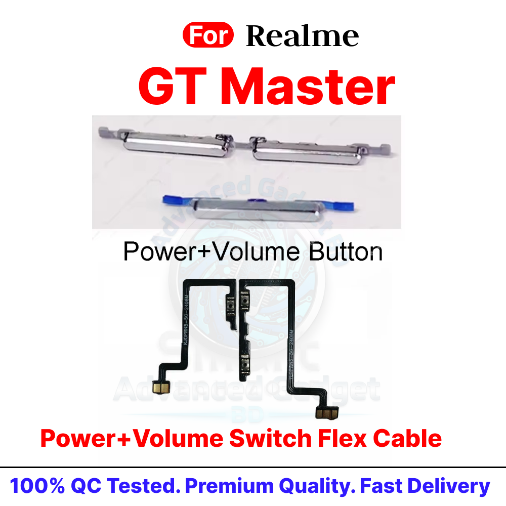 Realme GT Master Side Control Volume Button + Power ON / Off External Switch Flex