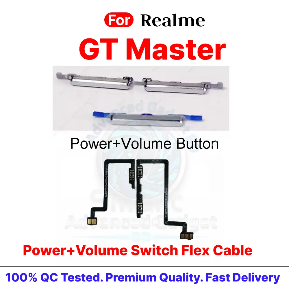 Realme GT Master Side Control Volume Button + Power ON / Off External Switch Flex Replacement Parts Price in Bangladesh - Mobile.com.bd