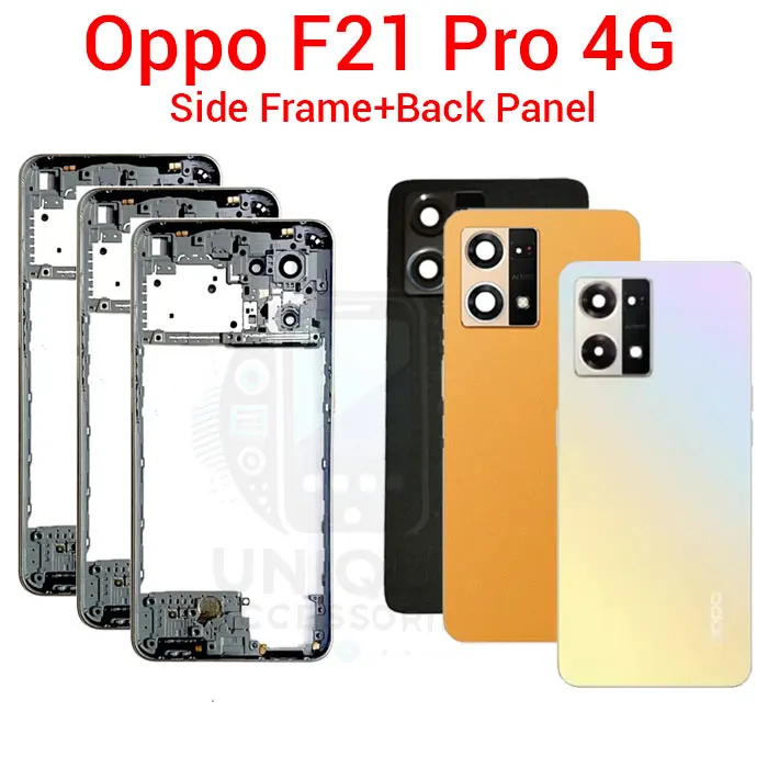 Oppo F21 Pro 4G Side Frame + Back Panel Housing + Camera Glass Back Shell Replacement Parts Price in Bangladesh - Mobile.com.bd