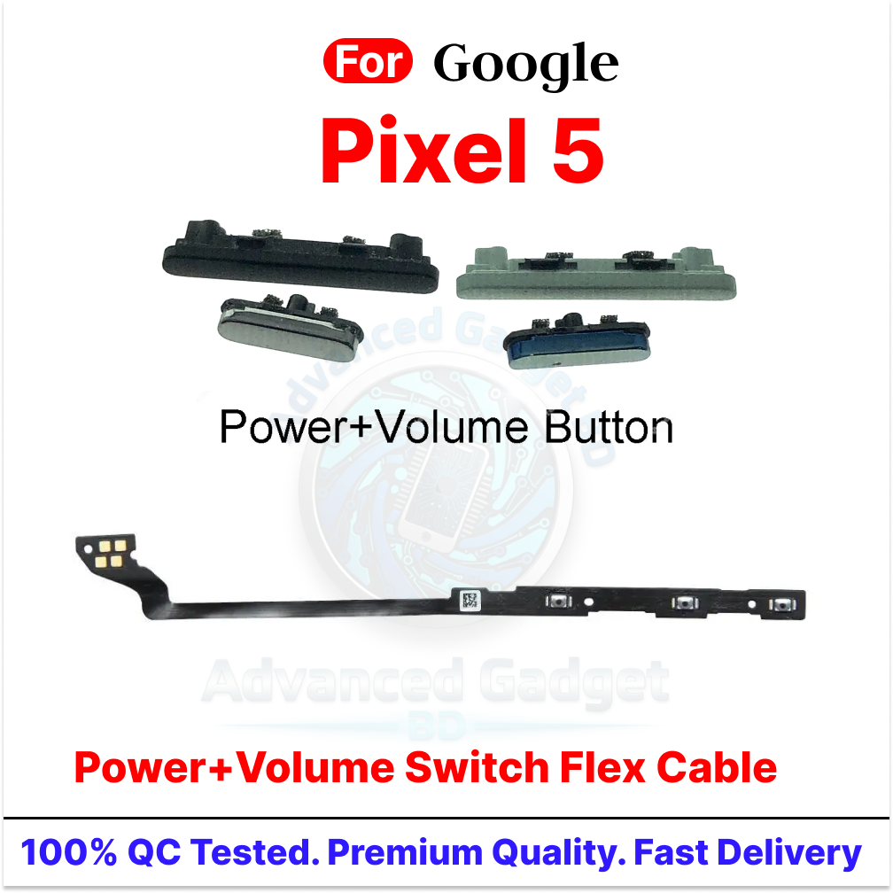 Google Pixel 5 Side Control Volume Button + Power ON / Off External Switch Flex