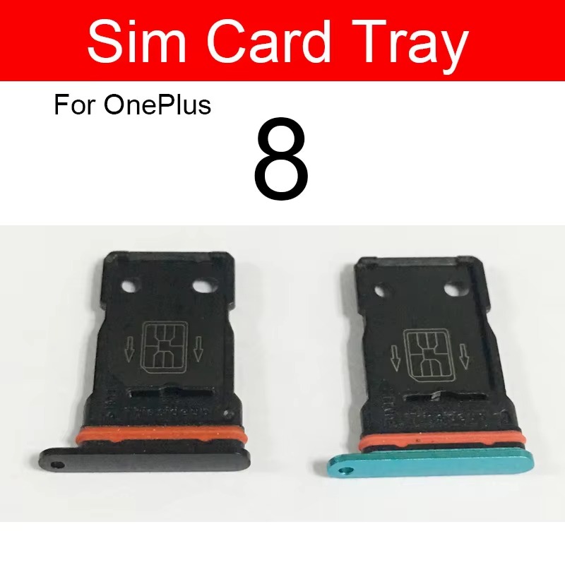 OnePlus 8 Single / Dual Nano Sim Card Tray Holder Sim Adaptor With Free Sim Ejector