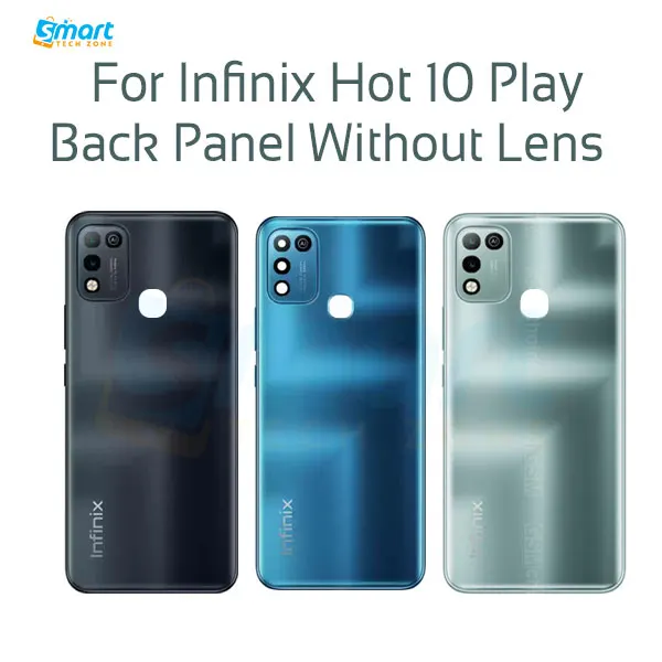 Infinix Hot 10 Play Back Panel/Backshell/ Casing + With Camera Lens + Side Buttons