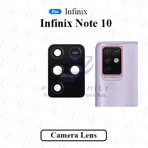 Infinix Note 10 Camera Main Glass Lens Replacement Part