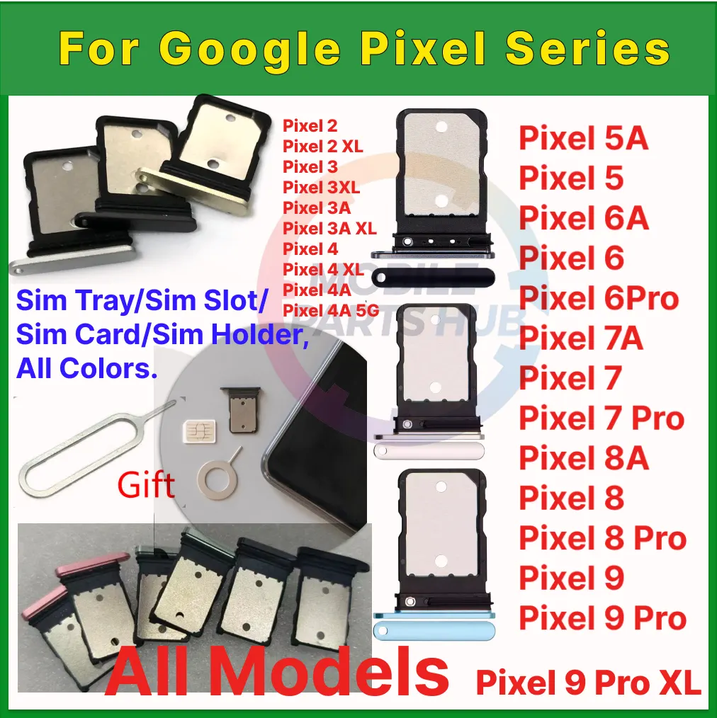 Google Pixel 2-9 Series XL Sim Holder Tray Slot Adapter Replacement Part Replacement Parts Price in Bangladesh - Mobile.com.bd
