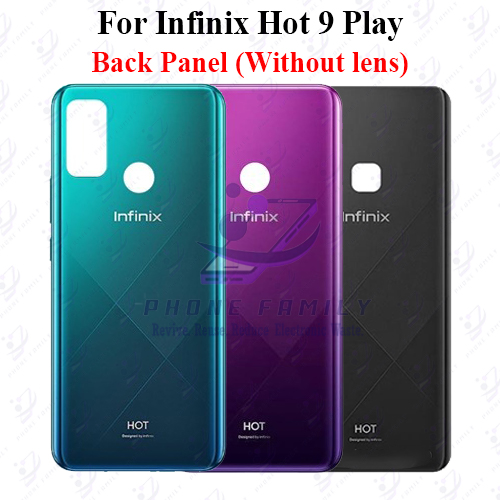 Infinix Hot 9 Play Back Panel/Backshell/ Casing + Side Button With Logo