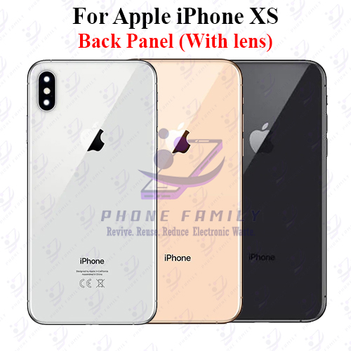 Apple iPhone XS Back Panel/Backshell/ Casing + Camera Lens With Logo