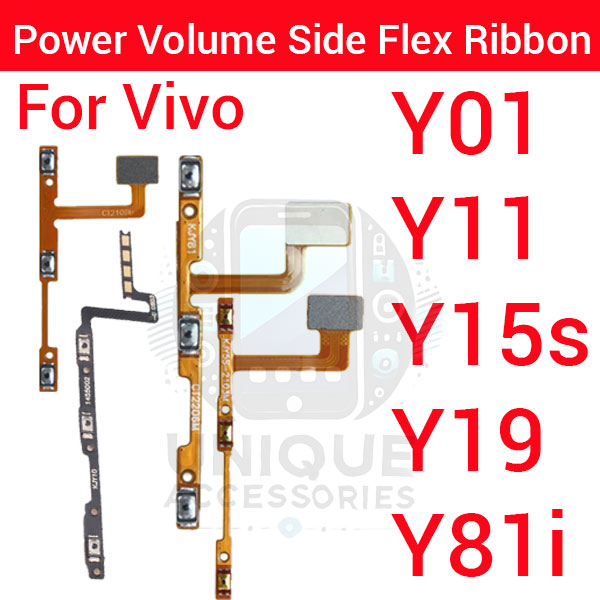 Vivo Y01 Y11 Y15s Y19 Y81i V9 Power on / Off Switch Button Side Volume Up Down