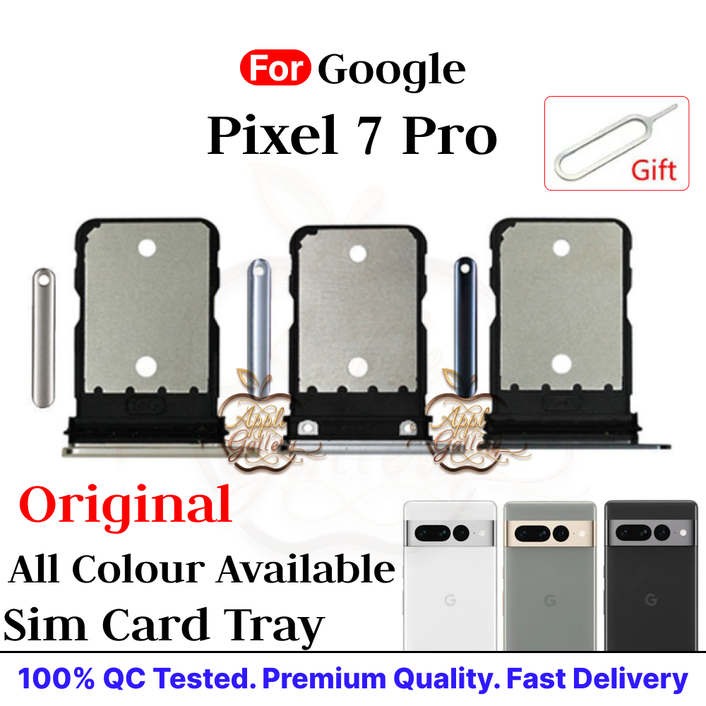 Google Pixel 7 Pro Sim Card Tray Holder Sim Adaptor With Free Sim Ejector Pin