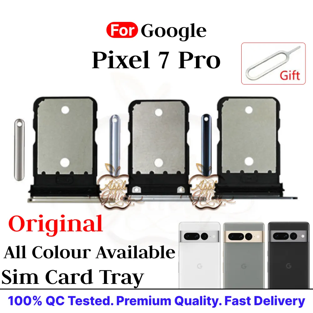 Google Pixel 7 Pro Sim Card Tray Holder Sim Adaptor With Free Sim Ejector Pin Replacement Parts Price in Bangladesh - Mobile.com.bd