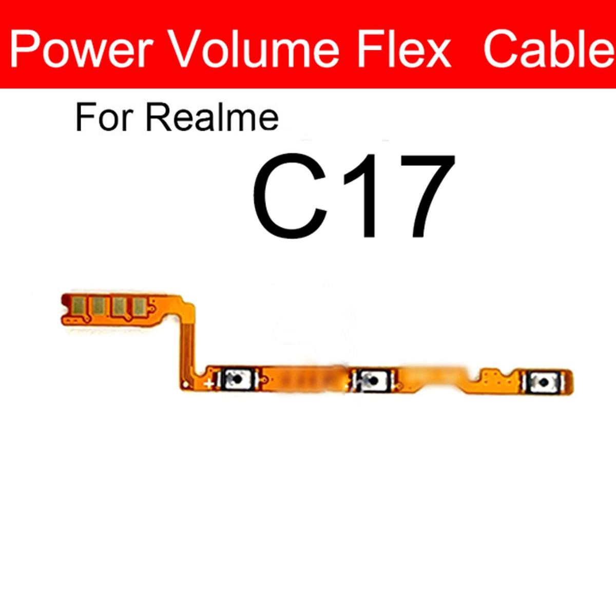 Power ON Off Mute Switch Control Key Volume Button Flex Cable For Oppo Realme C17