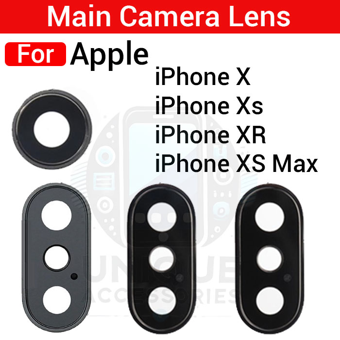 Camera Main Glass Lens for Apple iPhone X Xs Xr Xs Max Replacement Part (Not