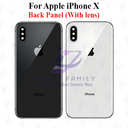 Apple iPhone X Back Panel/Backshell/ Casing +Camera Lens With Logo