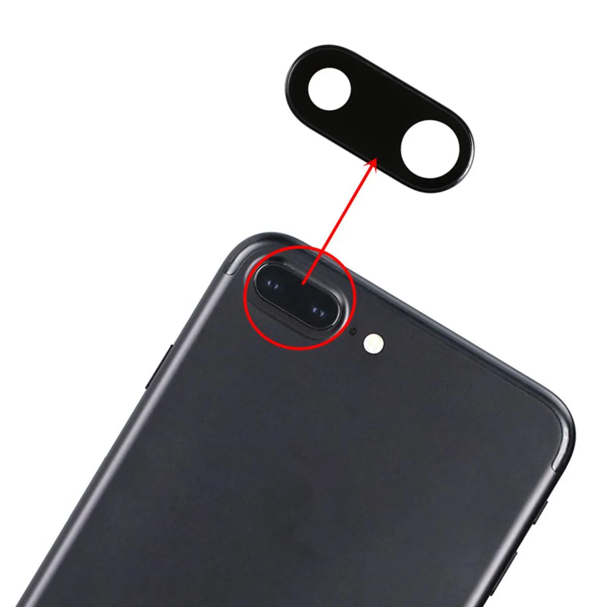 IPhone 7 Plus Rear Camera Lens Replacement Glass with Repair Kit Objective Lens Easy Replacement Parts Price in Bangladesh - Mobile.com.bd