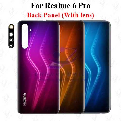 Realme 6 Pro Back Panel/Backshell/ Casing +Camera Lens With Logo Replacement Parts Price in Bangladesh - Mobile.com.bd