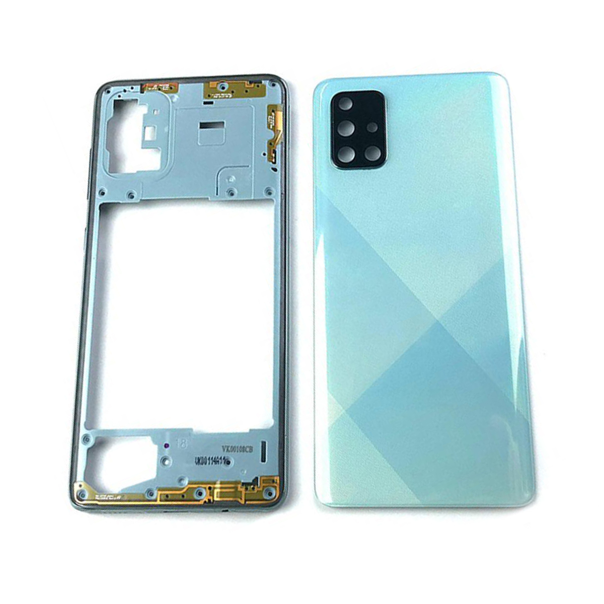 Samsung Galaxy A71 2020 A715 A715F Phone Housing Middle Frame Battery Back Cover
