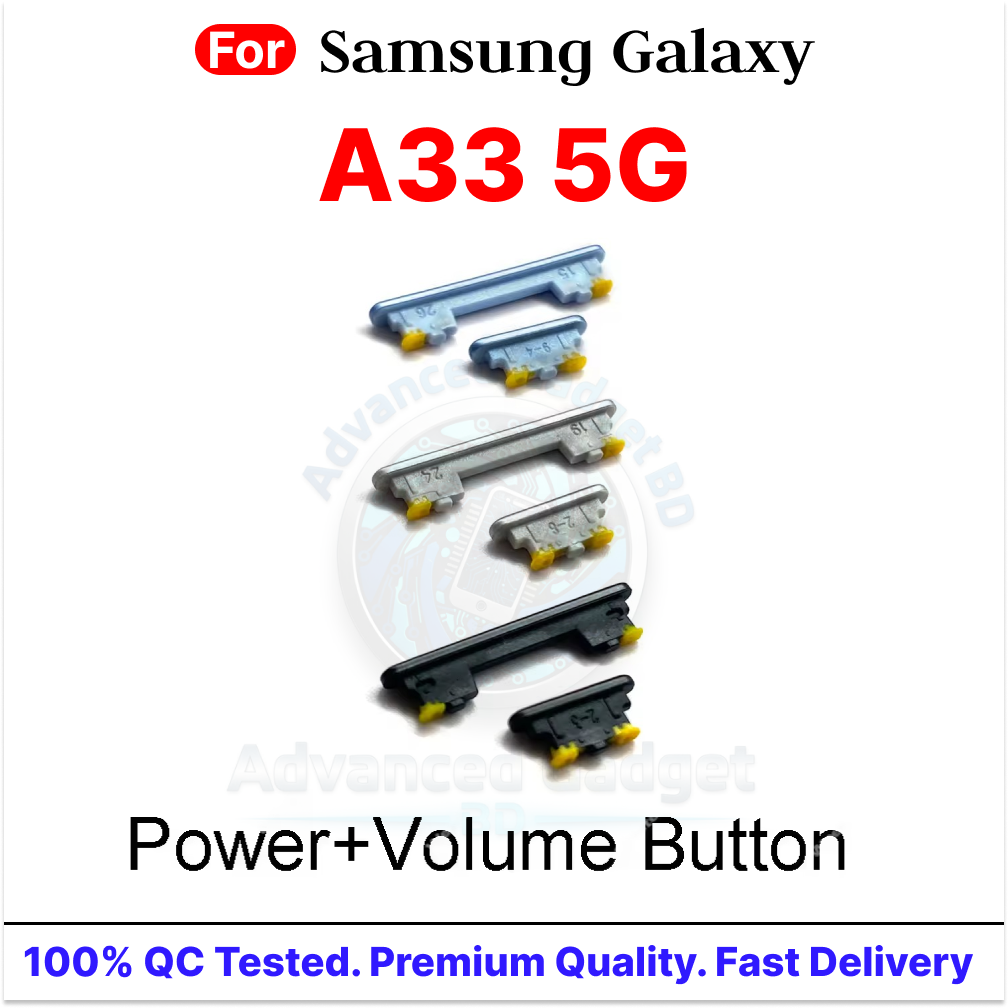 Samsung Galaxy A33 5G External Side Button Volume Control Button Outside Side Keys