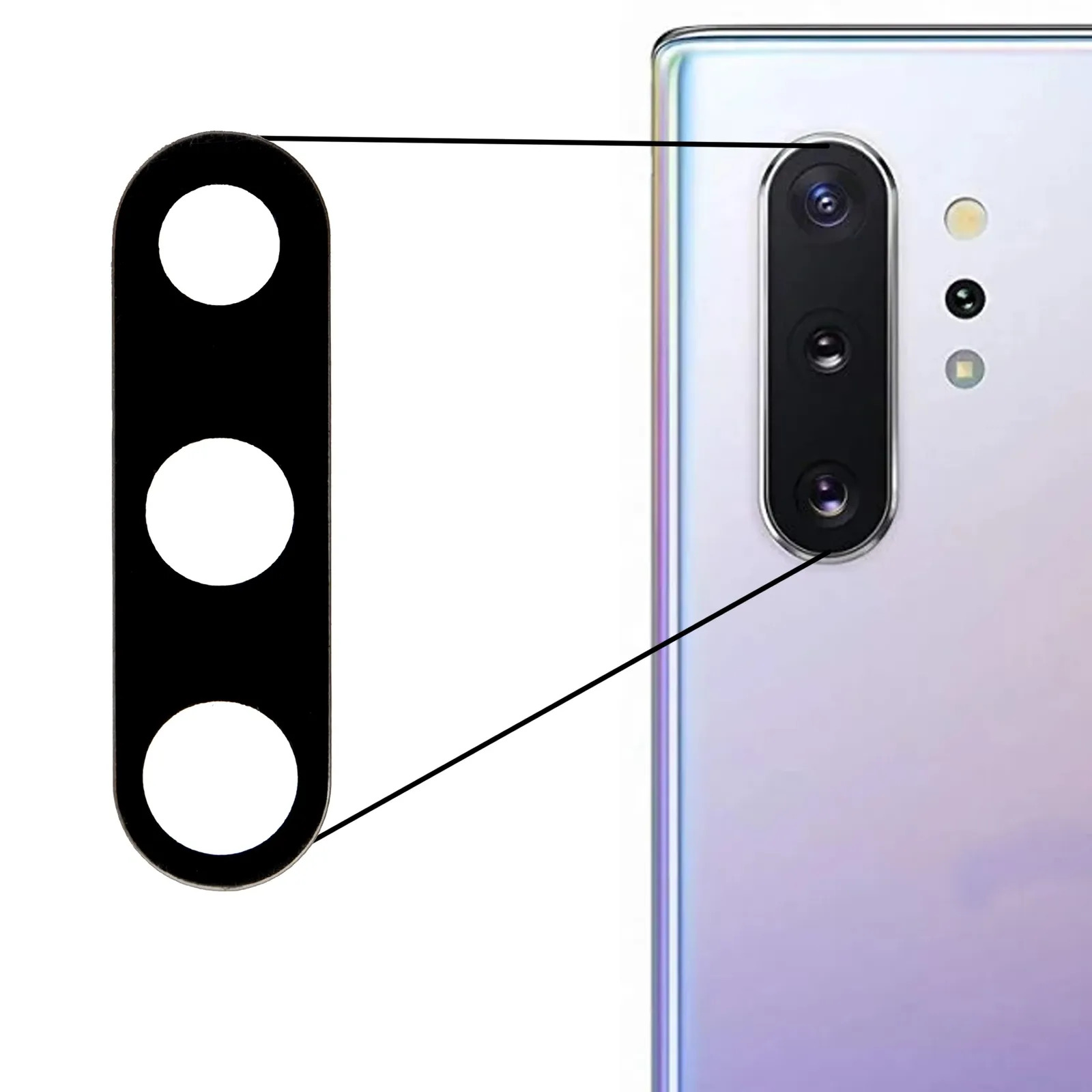 Back Rear Main Camera Glass Lens Replacement for Samsung Galaxy Note 10 / Note 10