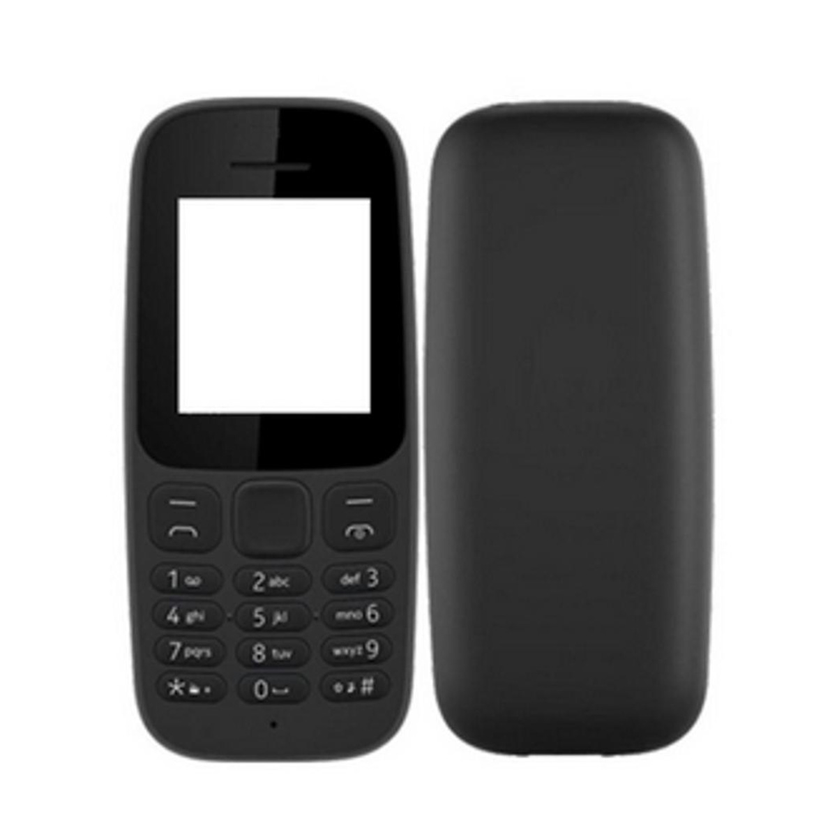 Nokia 105 (2017) Casing - Black Mobile Cover