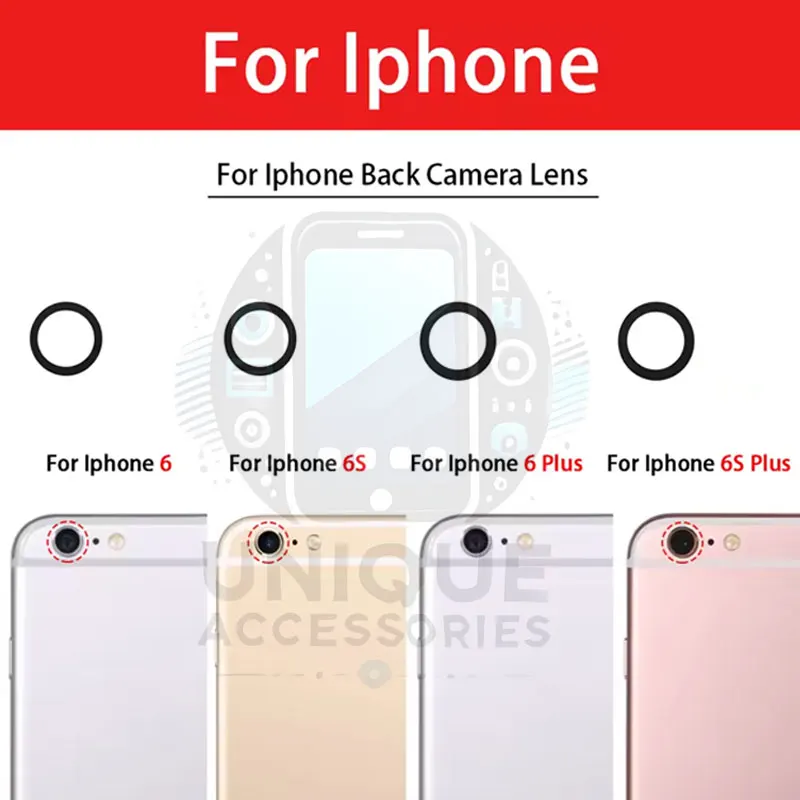 Apple Camera Main Glass Lens for Apple iPhone 6 6s 6 Plus 6s Plus Replacement Part (Not Replacement Parts Price in Bangladesh - Mobile.com.bd
